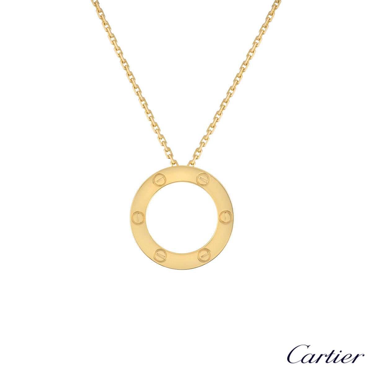 how long is the cartier love necklace